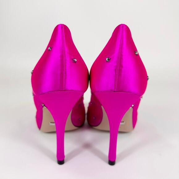 Gucci Jodie Crystal Embellished Satin Pump - Women’s 8.5 - Picture 5 of 8